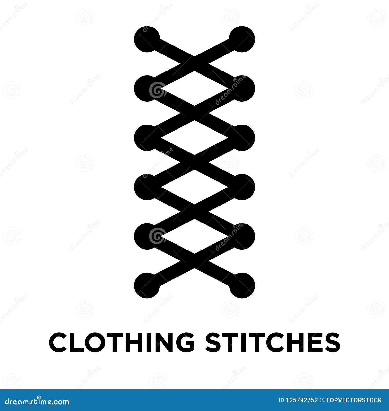 clothing stitches iconÃÂ    on white background, lo